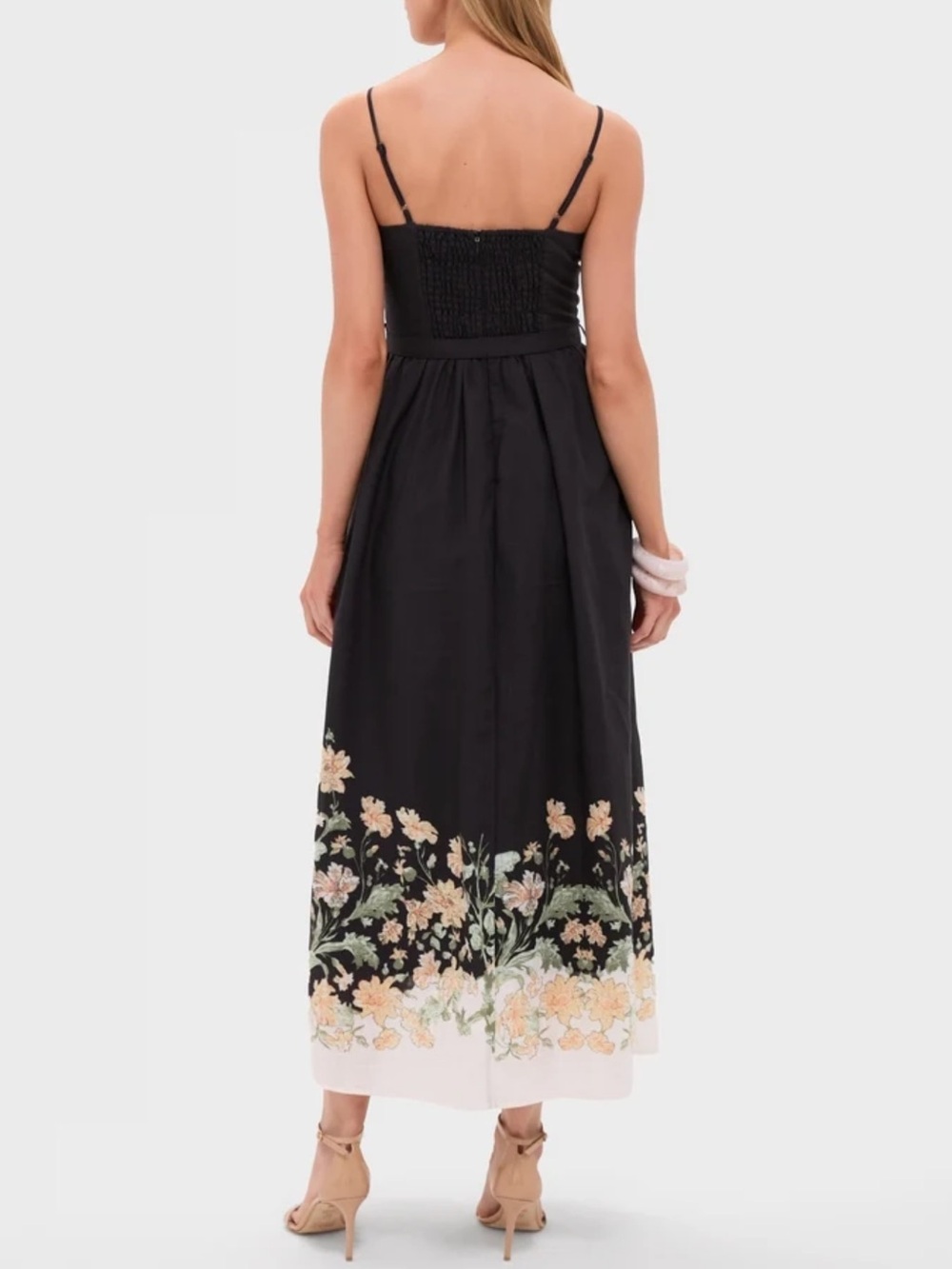 En Saison Black Ginger Olive Iris Midi Dress Medium - Picture 3 of 10